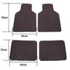 4 Pieces Premium Leather Car Floor Mats Stylish Durable Protective Fit All Vehicles Interior Foot Pad Easy Clean Amagi