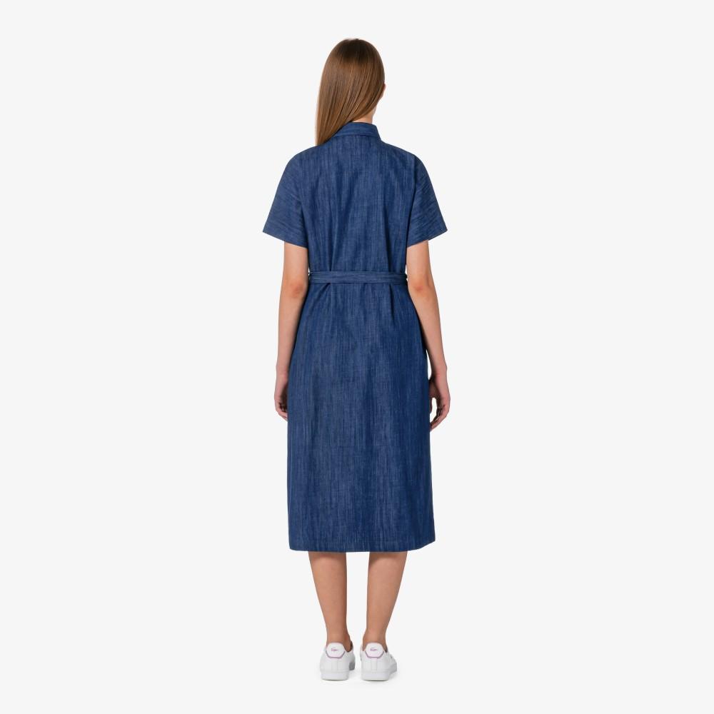 [lacoste] Women's Belted Short-Sleeve Shirt Dress EF306E-56G36L