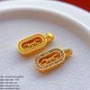 S925 Gold-Plated Sterling Silver Vajra Pixiu Pendant - Little Sweet Potato Inspired