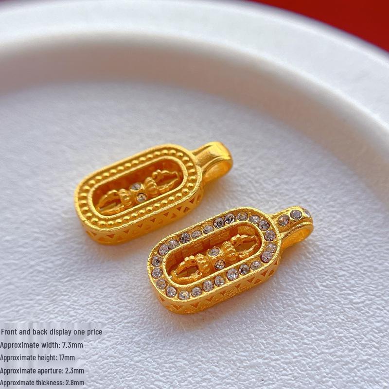 S925 Gold-Plated Sterling Silver Vajra Pixiu Pendant - Little Sweet Potato Inspired