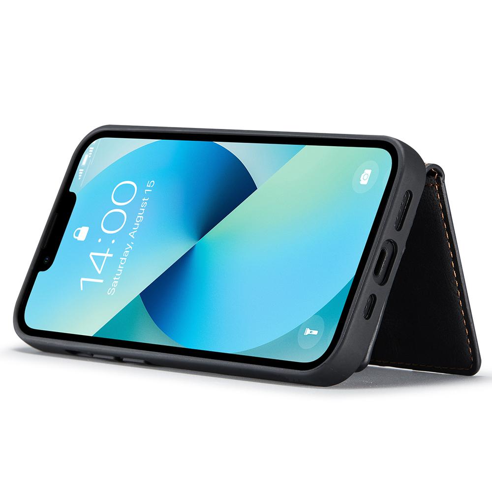 For iPhone 14 Case Leather+TPU Phone Cover Magnetic 2-in-1 Detachable