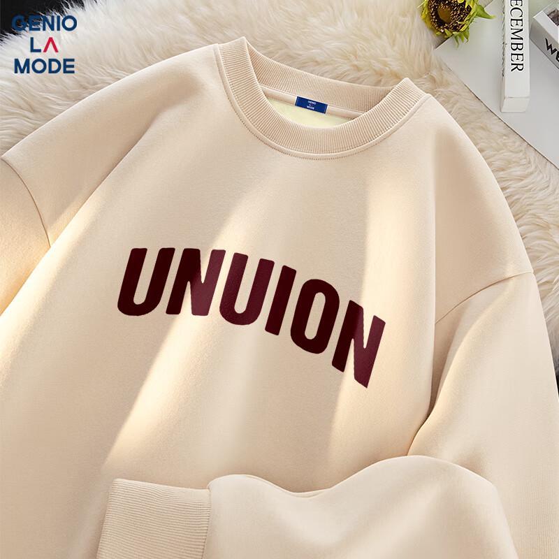 

GENIOLAMODE Men s Fleece-Lined Round Neck Sweatshirt XL