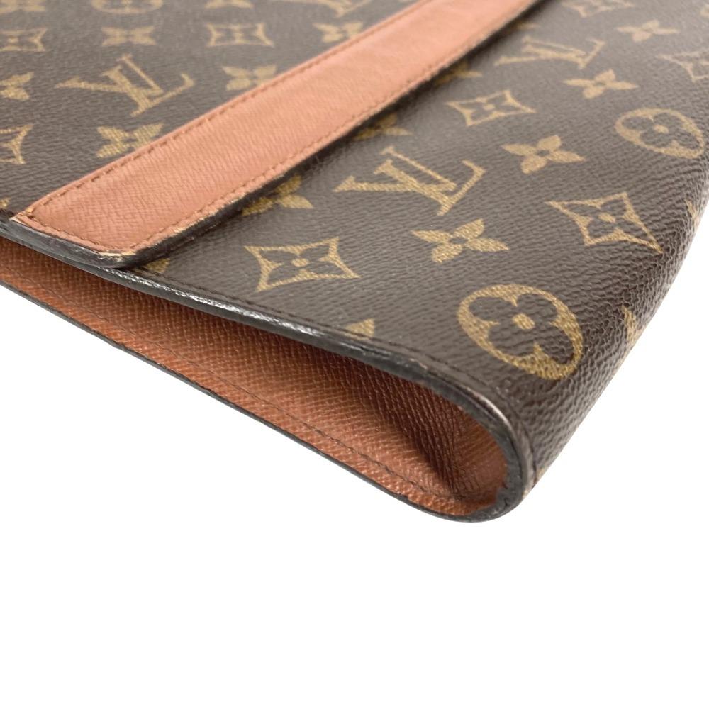 Louis Vuitton M51801 Monogram porto envelope Bag Document Bag Clutch bag Brown