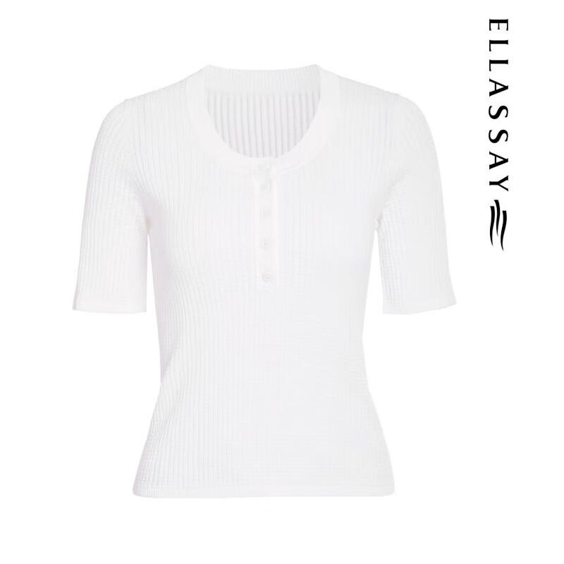 ELLASSAY Women's Spring Slim-Fit Knit Top EWW351M01200