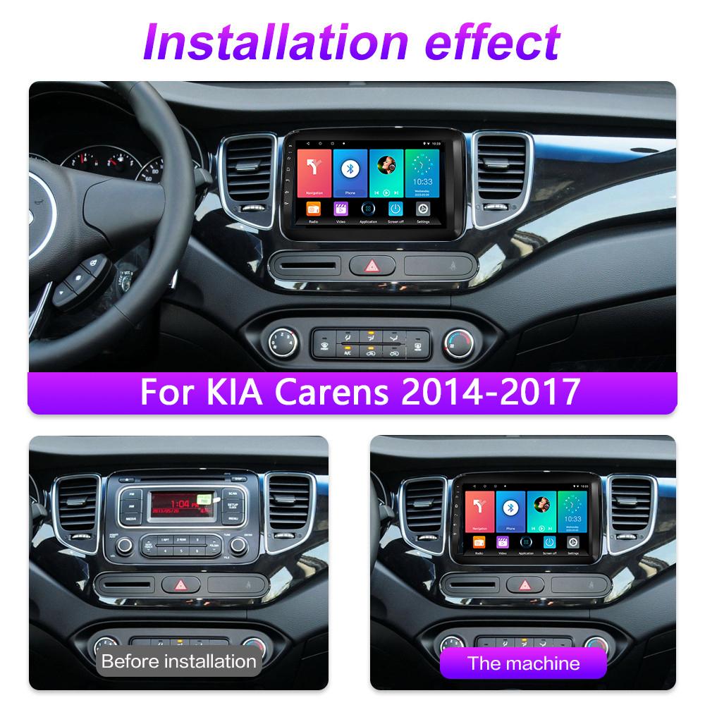 Wireless Car Radio Carplay Per KIA Carens 2013 - 2018 Lettore multimediale multimediale Android Navigazione GPS WIFI 2 + 32GB