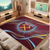 Tappeto in Velluto di Cristallo con Stampa del West Ham United Football, Comodo Assorbente d'Acqua Antiscivolo Tappeto per Pavimenti Interni
