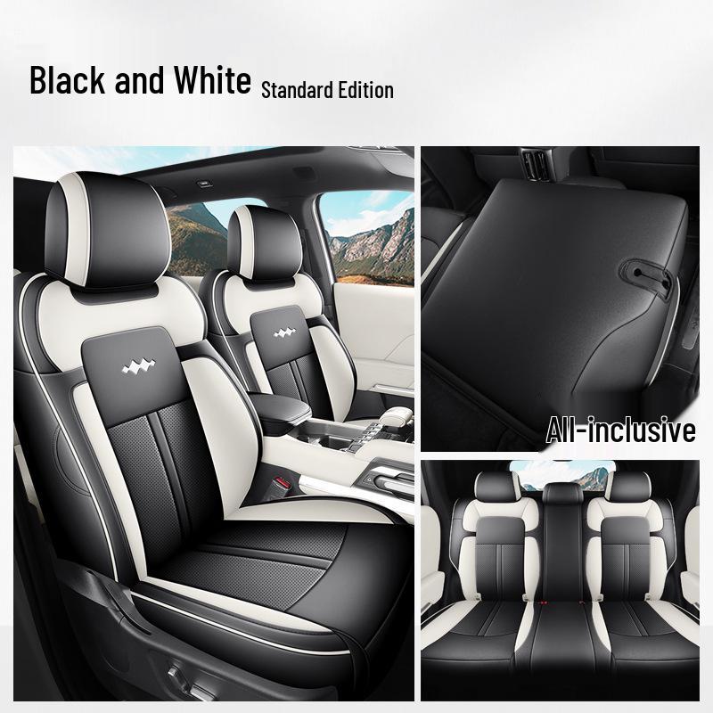 Equation Leopard Titanium 3 Full Leather Breathable Car Seat Cover for All Seasons