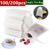 100/200Pcs Empty Scented Tea Bag with String Seal Filter Herb Spice Teabags