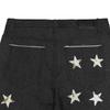 Mens Loose Straight Jeans Star Embroidery Streetwear Casual Denim Pants
