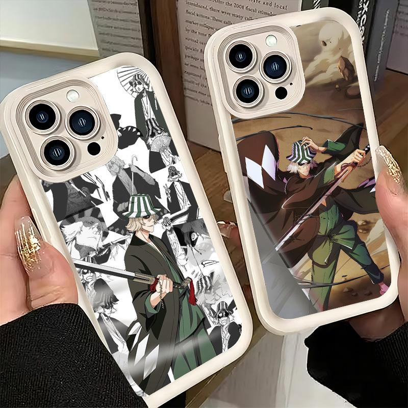 Phone Case for iPhone 17 Air 16E 15 16 Pro Max Bleach Kisuke Urahara Cover 14 Plus 13 12 Mini Soft Shell Silicone Fundas