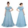 Abito da Ballo Principessa Regency con Strascico per Cosplay e Feste a Tema