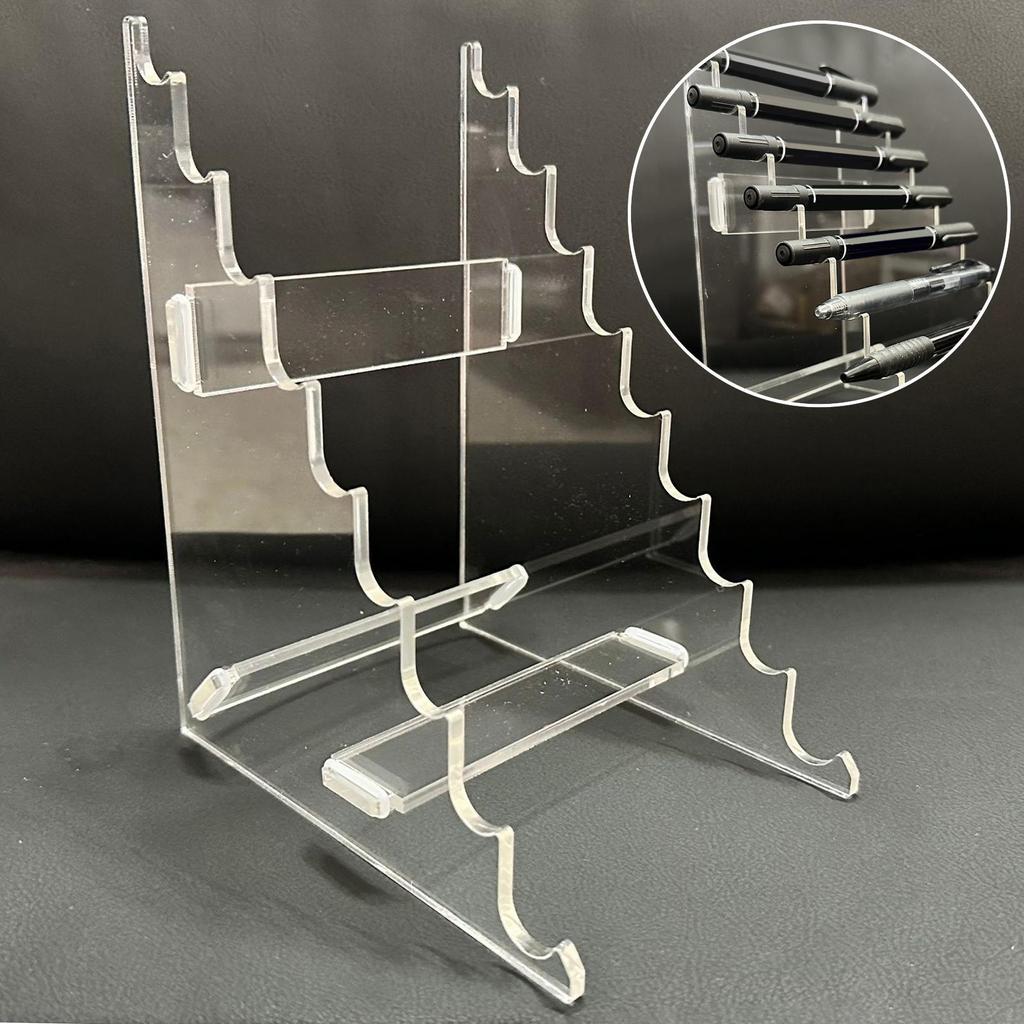 Clear Pen Holder Desktop Storage Organizer Art Supplies Acrylic Brush