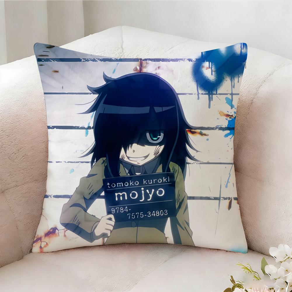 T-Tomoko Kuroki Anime Pillow Case Pillowcase, Double-Sided Printed, Sofa Cushion, Bedroom Headboard Pillow