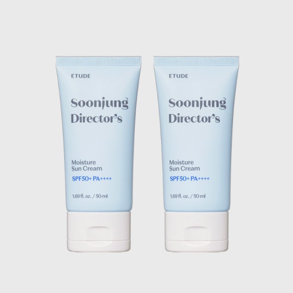 ETUDE HOUSE Soonjung Director's Moisture Sun Cream SPF50+ PA++++, 50ml (3 Options)