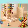 Wooden 3in1 Stack And Roll Dice Game For Family Fun And Brain Development