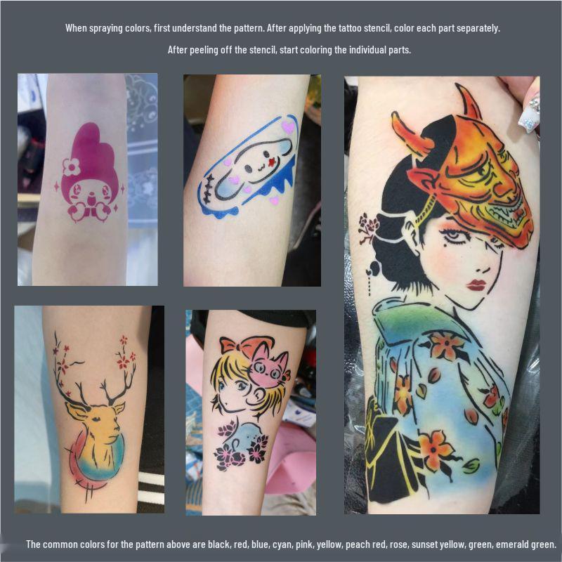 Waterproof Temporary Airbrush Tattoo Pigment - Realistic, Non-Discoloring Body Paint
