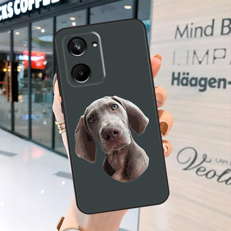 Weimaraner Dog For Realme C30 C11 C15 C21Y C25 C33 C35 C55 GT Neo 3T 2T 5 3 8 9 10 11 Pro Plus Phone Case