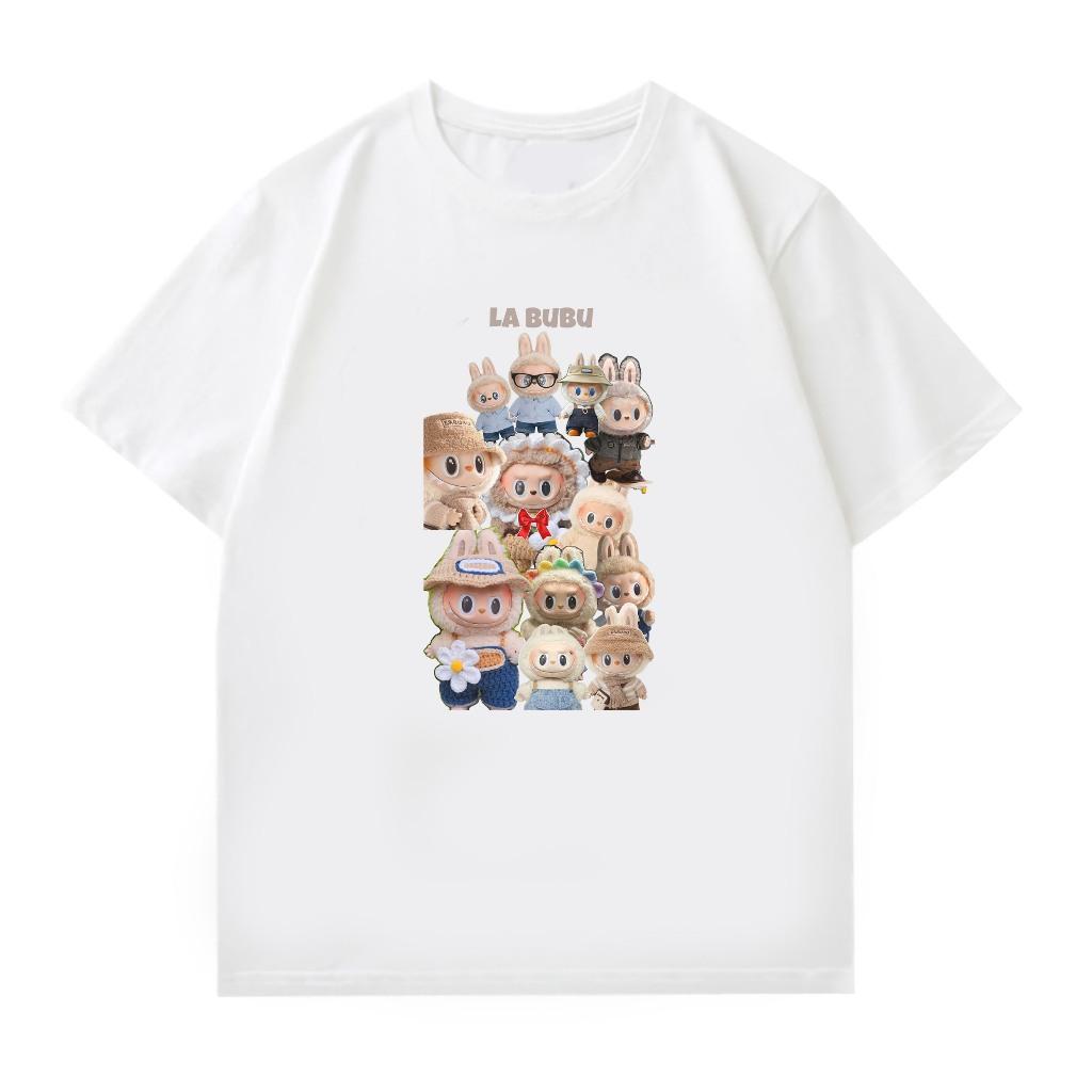 Labubu Cartoon T-shirt | Oversized Unisex Women's Adult Korean T-shirt