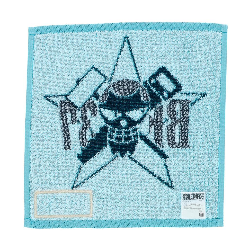 BANDAI One Piece Handkerchief with Franky Pirate Featuring Straw Hat and the Pirate A Cool Gift for Men and Also a Mini Cotton and Mini Product Flag,