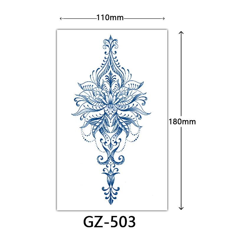 Herbal Tattoo Stickers, Juice Tattoo Stickers, Semi-Permanent Tattoo Stickers Dragon Snake Animal Tattoos