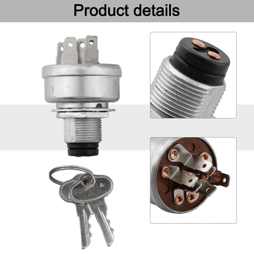 1set Ignition Switch With Keys For AM101561 TCA22740 TCA15075 For X700 Tractor Mower Agricultural Landscaping Tools Part