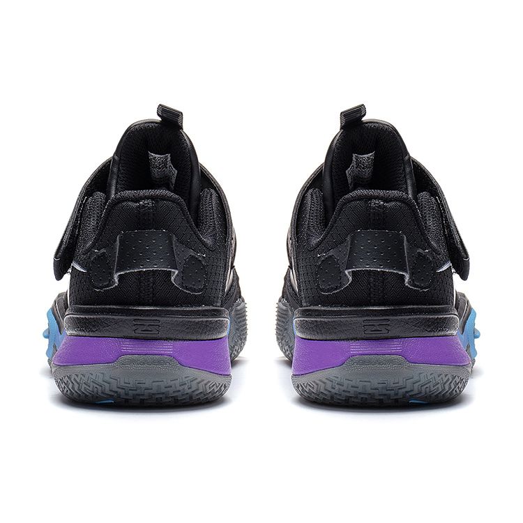 Li Ning Kids Sports Lifestyle Letter Shock Absorption Rebound Casual Shoes Kids Casual Shoes Black YKNT036-1
