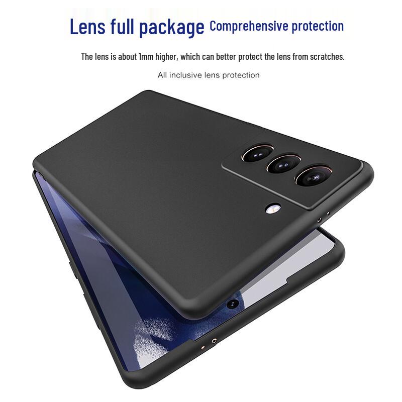 Hotfire Matte Black Silicone Drop-Proof Phone Case for Samsung Galaxy Series