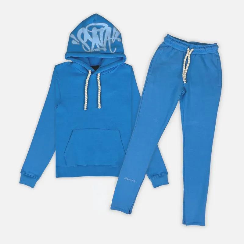 Synaworld Zweiteiler-Set aus Hoodie und Jogginghose, Y2k-Buchstabenstickerei, übergroßer Hoodie-Jogginghosen-Satz