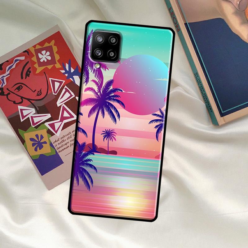 Synthwave Retro 80er Neon Hülle Für Samsung Galaxy A52 A32 A12 A33 A06 A16 A26 A36 A56 A15 A53 A13 A34 A54 A14 A35 A55