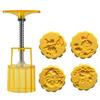 1 Set Moon Cake Maker Clear Texture DIY Lightweight Durable 3D Tiger Rabbit Press Mold for Home