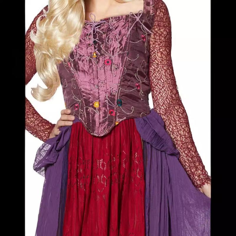 Halloween Witch Play Costume Witch Also Crazy Winifred Court Dress Stage Costume