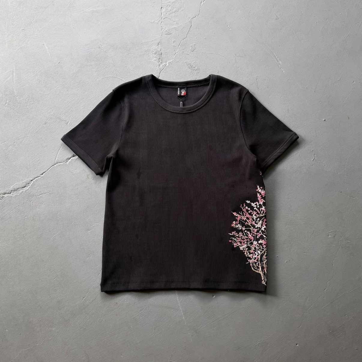 GLYDE High Quality T-shirt New Trend Casual Loose Embroidered Pattern Short Sleeve Tee S