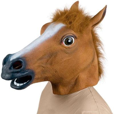 Latex-Pferdekopf-Maske, Halloween-Kostüm, Tiermasken, Party-Kostüm, Theater, Cosplay, Requisite, Gaming-Stil, Tanz