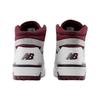 New Balance 650R Weiß Burgund Unisex Sneakers Raincloud BB650RCH