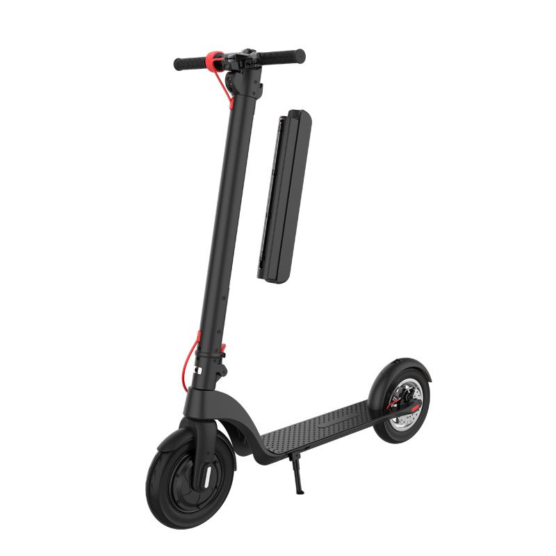 Alnsoor X8 Adult City Outdoor Electic Scooter 36V10AH Battery 350W Motor 10 Inch Road Tires Foldabe EScooter With Three second folding