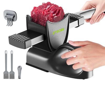 ZTQCSQ Raw Meat Slicer Meal Adjustable Thickness 2 or 4 Mm Manual Quick for and for and Hot Pot Gray (Stable Grip), Prep, Cutter, Slicing, Shredding,