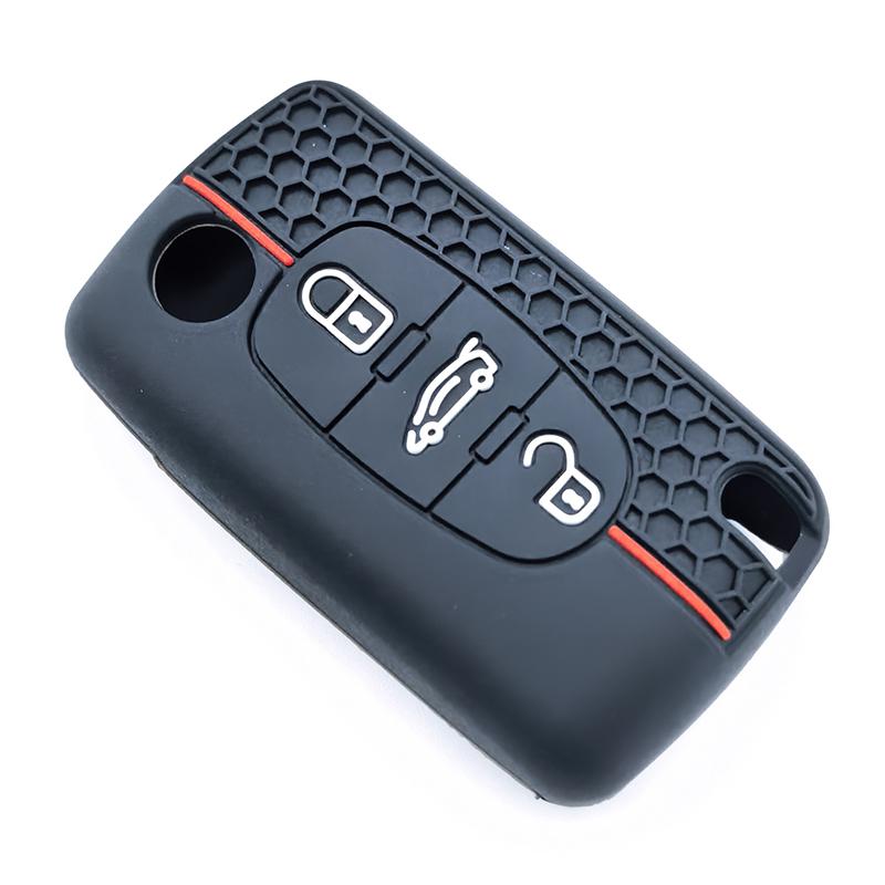 Nový silikonový kryt na klíč od auta Obal Klíčenka Držák pro Citroen C2 C3 C4 C5 C6 Xsara Berlingo Pro Peugeot 207 307 308 407 607 807
