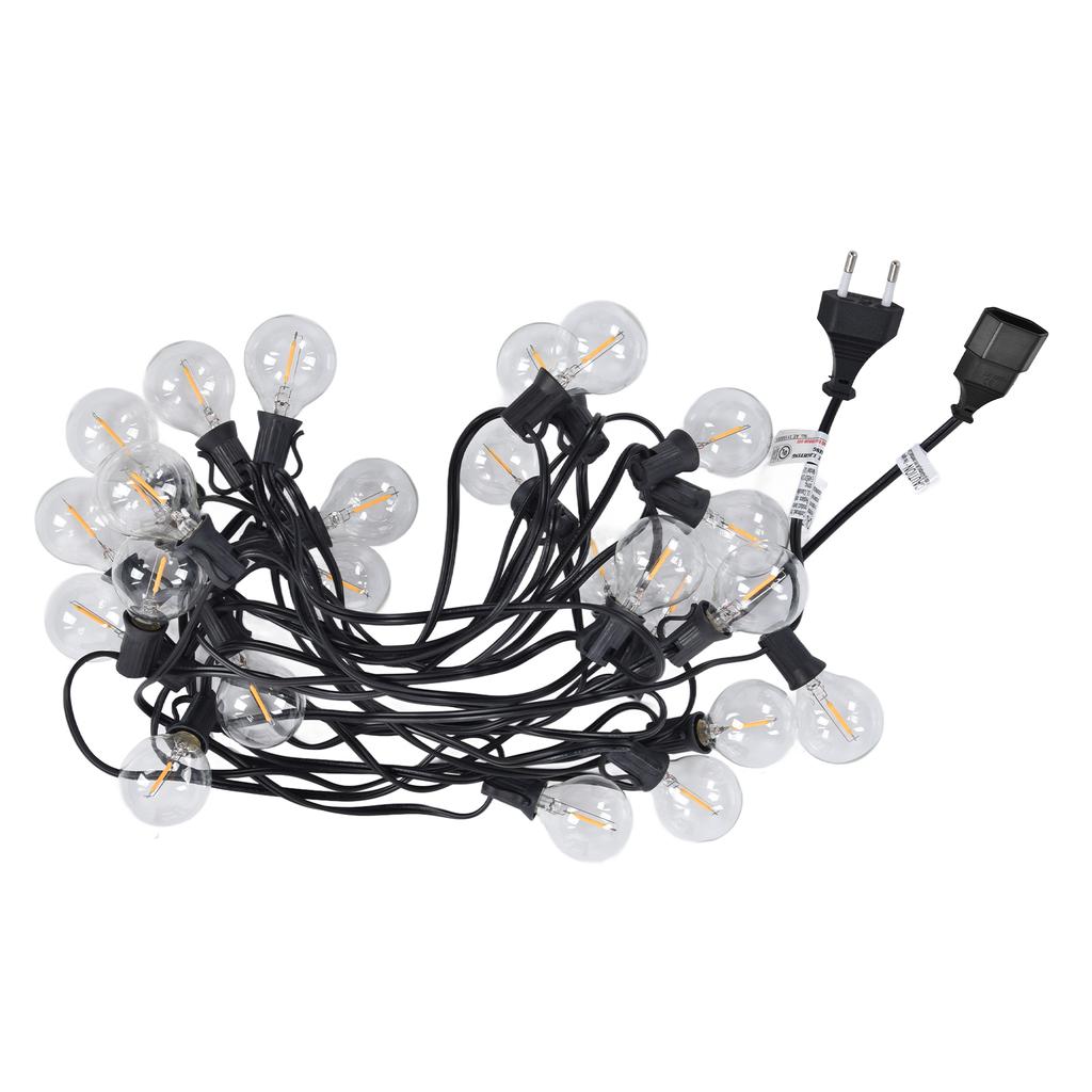 G40 25LEDs 8m Hanging Light Warm White Light Waterproof String Light Bulb for Outdoor Party