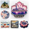 China Hong Kong Fridge Stickers Tsim Sha Tsui Travel Souvenirs Macao Fridge Stickers Home Decoration Wedding Gifts