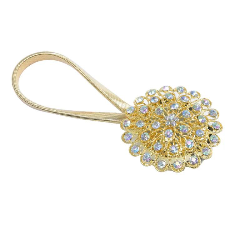 1pcs Simple Flower Curtain Strap Flower Curtain Clip Strap Curtain Buckle Window Decorative Strap Accessories Useful Tool