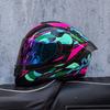 Imitation Street Car Helmet Men's Motorcycle 3C Electric Vehicle Full Helmet Autumn and Winter Knight Double Mirror Riding