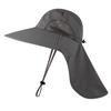 Outdoor Fisherman Hat Wide Brim Bucket Hat with Neck Cover Men Summer Breathable Mesh Sun Protection Visor Anti UV Cap Unisex