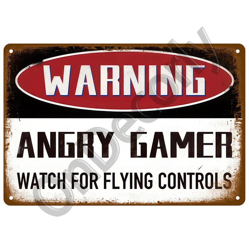 Tin Signs Plate Home Wall Decor Beware Metal Signs Vintage Plaque Warning Danger For Bar Club Man Cave Art Painting Poster Gift
