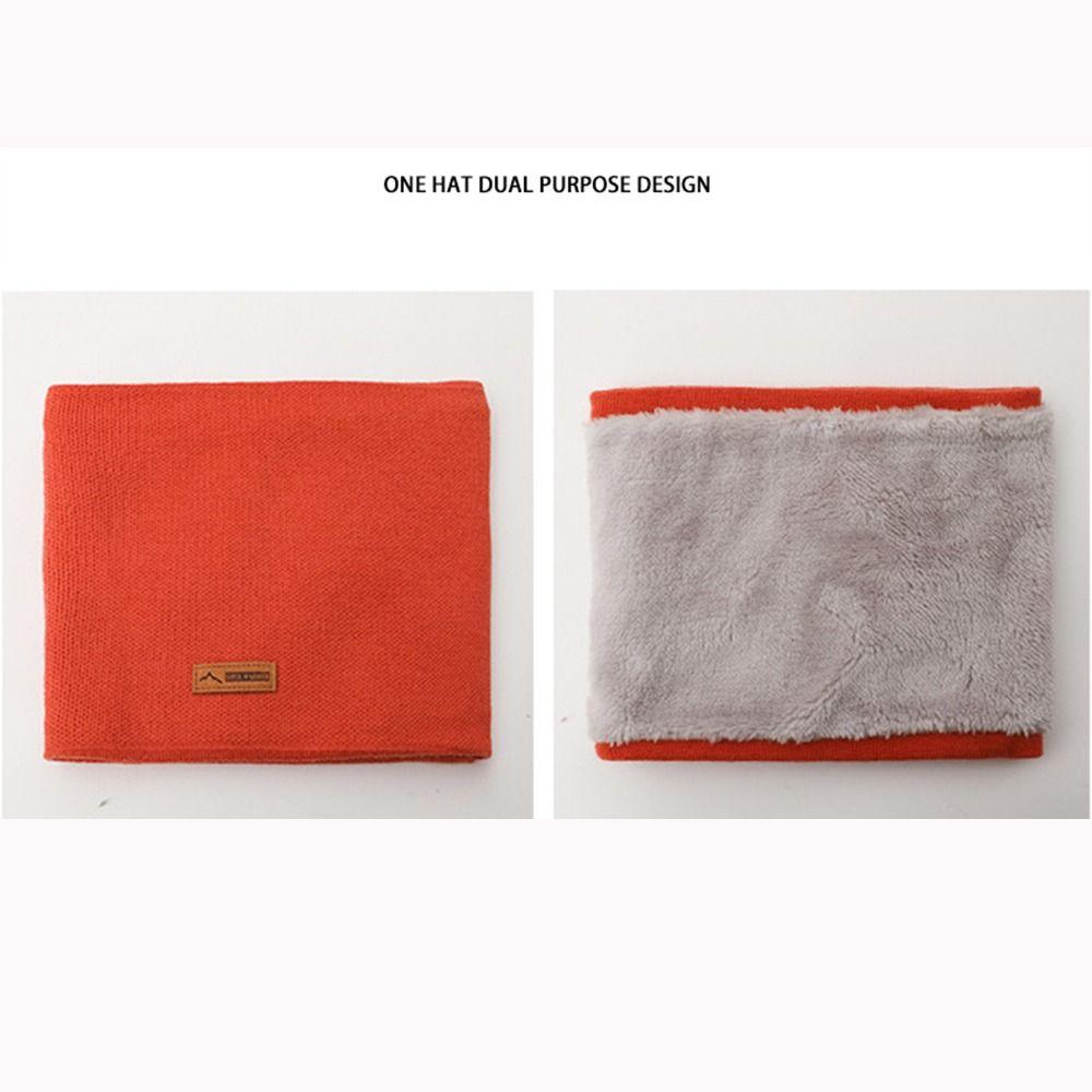 Cold-proof Neck Warmer Soft Face Cover Versatile Scarves  for Women Men