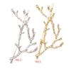 Fashion Girls Headwear Alloy Fashion Elegant Metal Tree Branch Hair Clip Jewelry