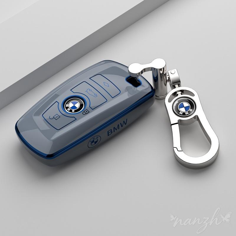 Keychain For BMW 530i 550i 320i 1 2 3 4 5 Series 118i 225i M240i F20 F21 F30 F31 F25 F01 TPU Car Remote Key Case Cover Shell Fob blcp03