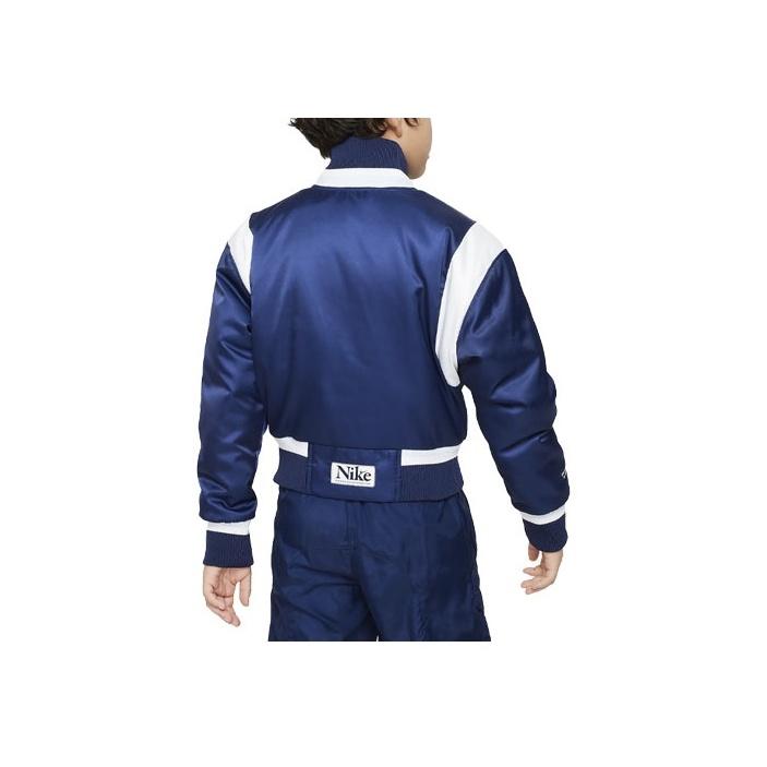 Nike Culture Of Basketball Therma-FIT Color Block Single-Breasted Stand Collar Jacket Kids Jackets Midnight-Navy FJ6045-410