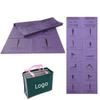 Easy Carry Folding Anti Slip PVC Exercise Travel Fitness Portable Yoga Mat
