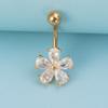 Crystal Navel Ring Stainless Steel Body Piercing Jewelry Belly Button Rings  Sexy