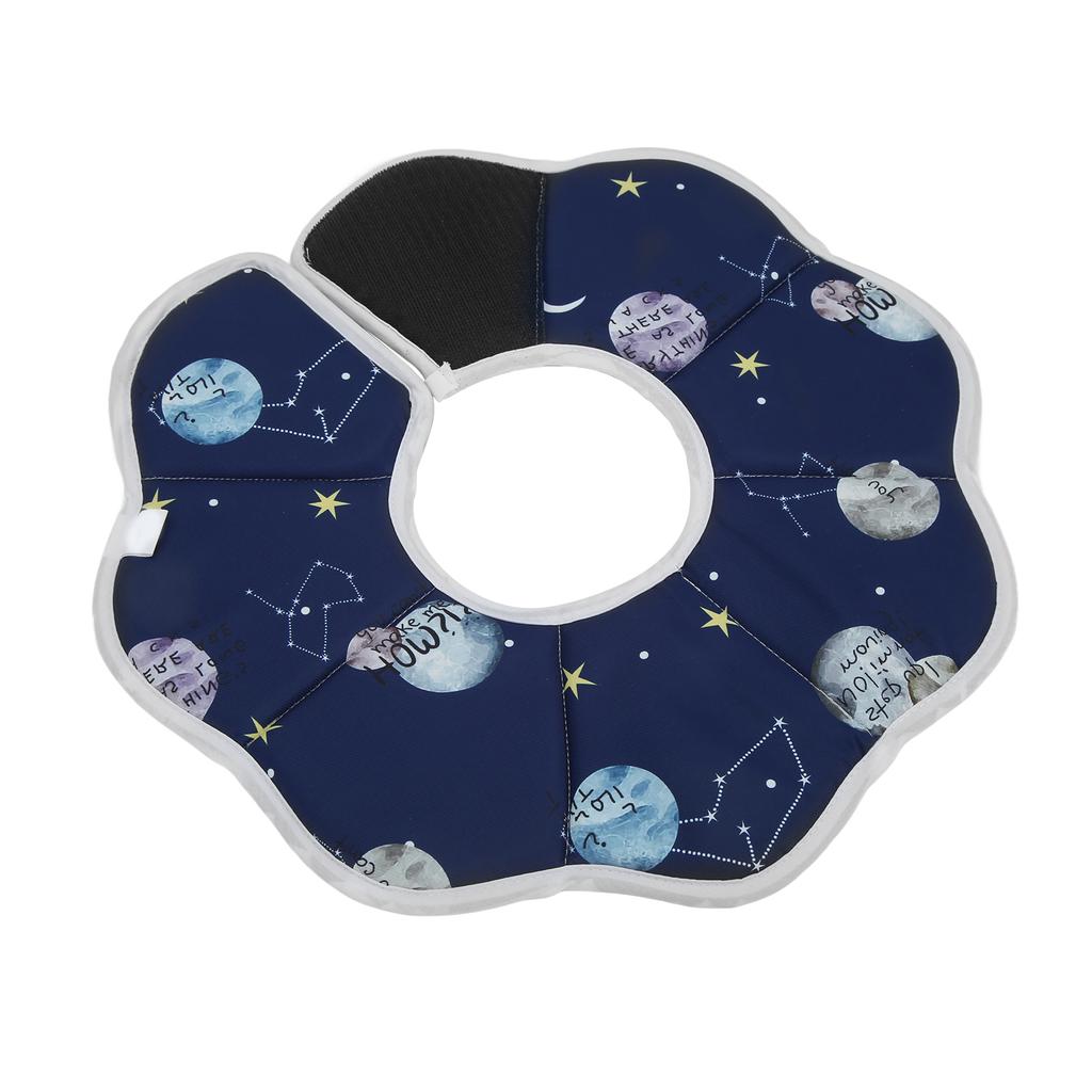 Katzen Genesungskragen Wasserdicht Atmungsaktiv Faltbar Schützend Haustier Elizabethanischer Kragen für Welpen Kätzchen Sternbilder